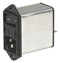 SCHURTER DD12.1111.111 Power Entry Connector, DD12 Series, Plug, 250 VAC, 1 A, Panel Mount, Quick Connect