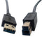 VIDEK 2585A-3 USB Cable Assembly, USB Type A Plug, USB Type B Plug, USB 3.0, 9.84 ft, 3 m