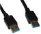 VIDEK 2560A-3 USB Cable Assembly, USB Type A Plug, USB Type A Plug, USB 3.0, 9.84 ft, 3 m