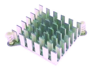 ABL HEATSINKS BGA-PP-025 Heat Sink, For Ball Grid Array, Push-Pin, BGA, 9 &iuml;&iquest;&frac12;C/W, 15 mm, 49 mm, 49 mm