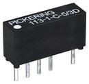Pickering 113-1-C-5/3D Reed Relay Spdt 5 V 113 Series Through Hole 150 ohm 100 mA