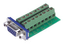 L-COM DGBH15FT D Sub Connector Standard Receptacle Field Termination Series 15 Contacts DE Screw New