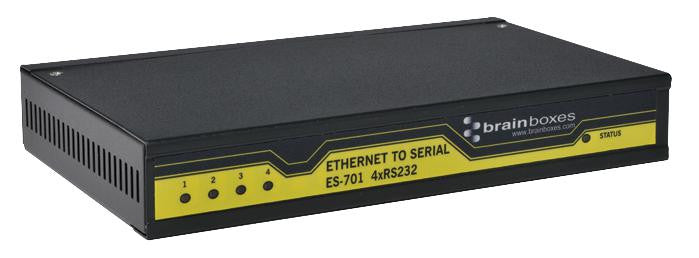 BRAINBOXES ES-701 4-Port RS232 Ethernet to Serial Adapter