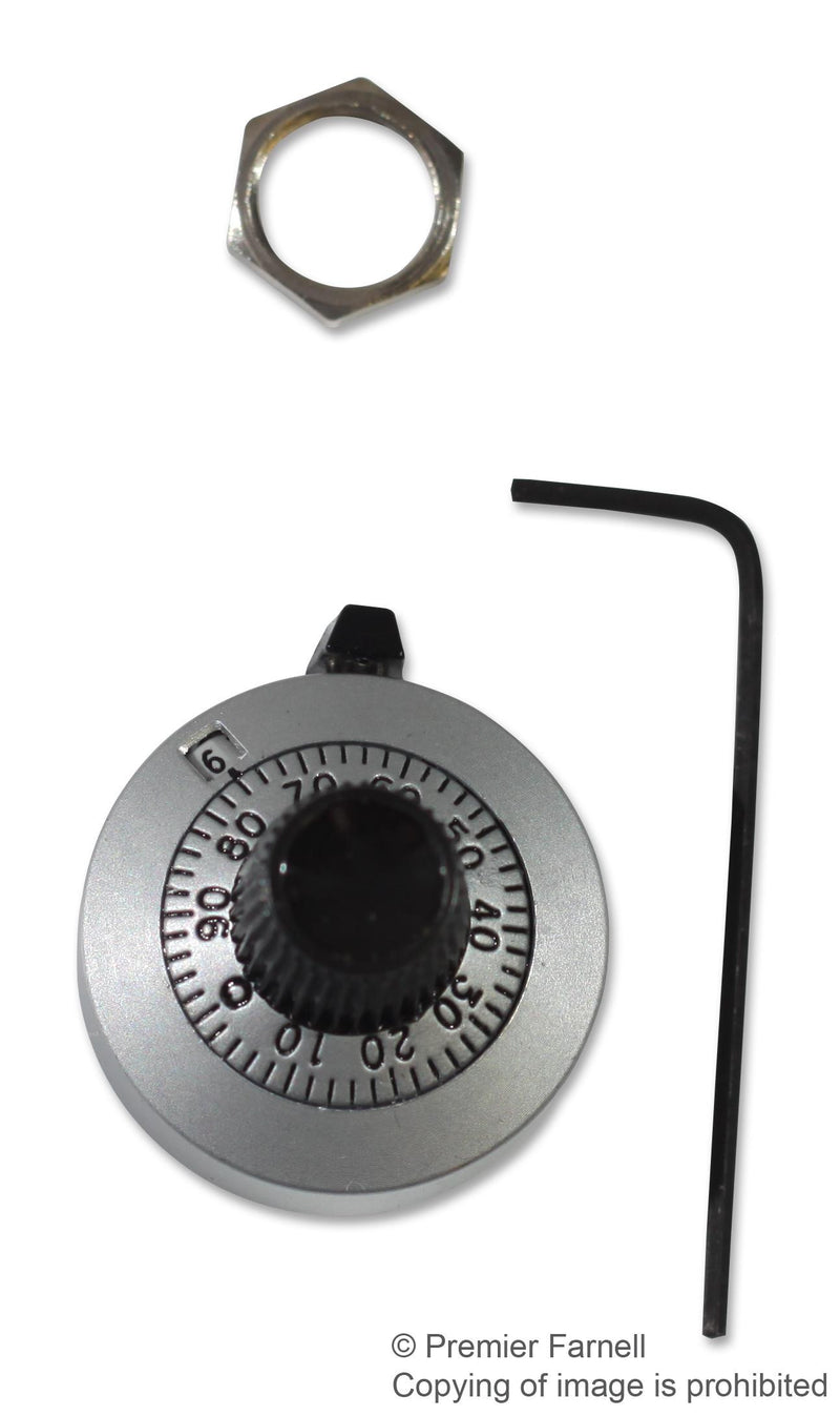 VISHAY 011-1-11 TURNS COUNTING DIAL, 11, 6.35MM