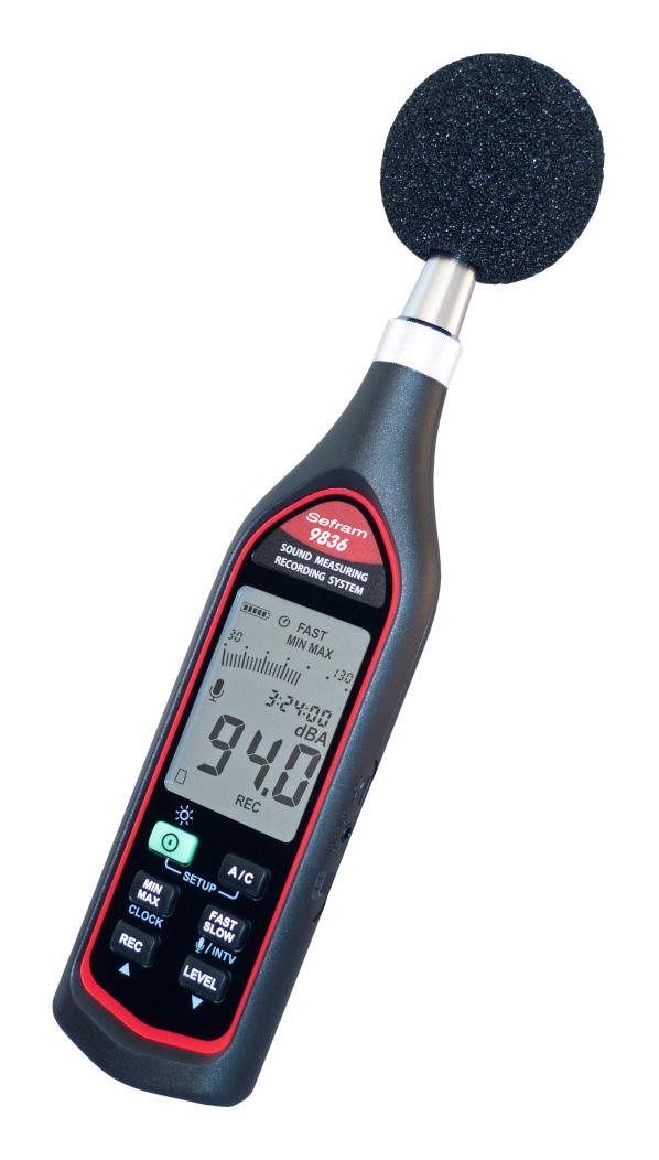 Sefram SEFRAM9836 Sound Level Meter 30 dB 130 1 0.1 0 &deg;C 40