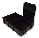 LICEFA SMD-BOX N3-6-6-10-10 SMD Box, Dissipative Plastic, Conductive, 18.5mm Height, 42.5mm Width, 58mm Depth