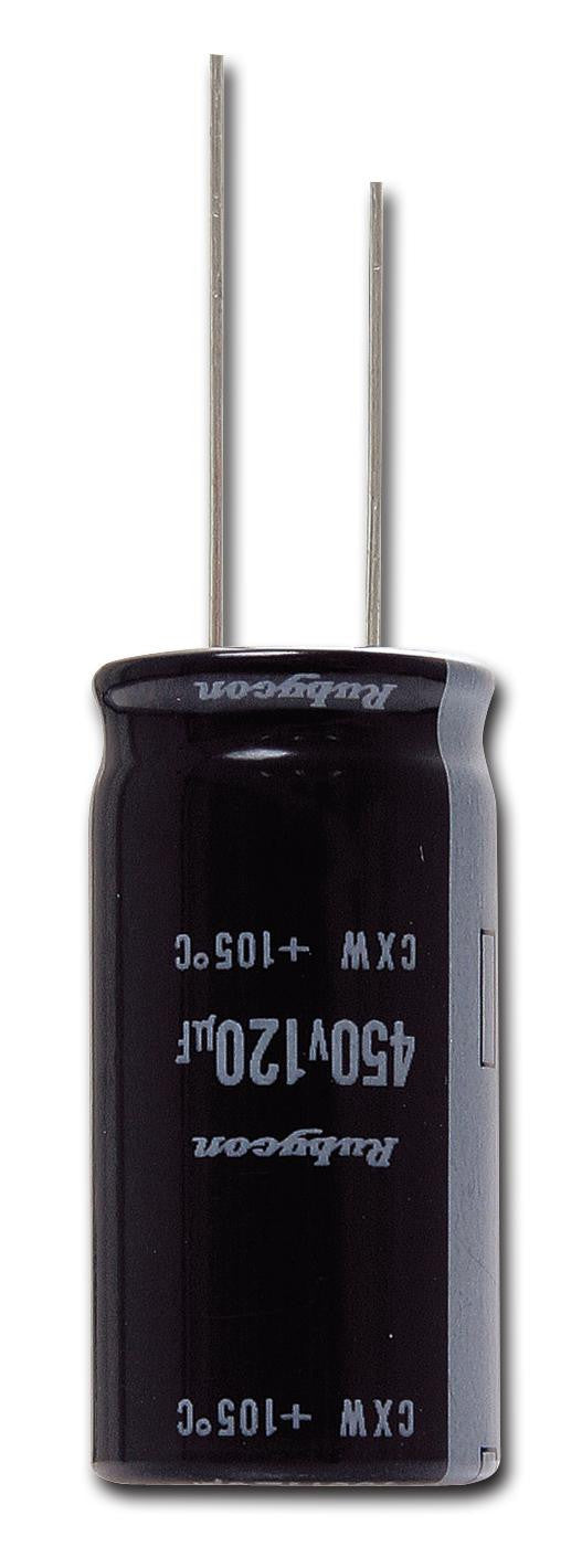 RUBYCON 400CXW150MEFC16X40 Electrolytic Capacitor, Miniature, 150 &micro;F, 400 V, CXW Series, &plusmn; 20%, Radial Leaded, 16 mm