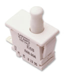 CHERRY 0E69-30A0 Pushbutton Switch, Off-(On), SPDT, 250 V, 10 A, Solder