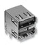 AMPHENOL FCI 72309-8014BLF USB STACKED, 2.0 TYPE A, 2PORT, R/A