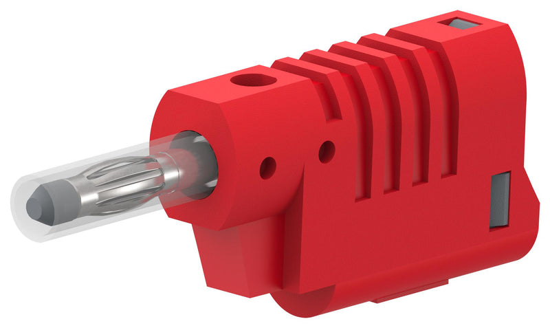 TENMA 76-1650 RETRACTILE PLUG, 36A, SCREW, RED