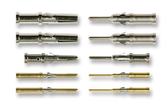 BULGIN SA3544/S Circular Connector Contact, Buccaneer&reg;, 6000/7000 Series Buccaneer, Socket, Crimp, 18 AWG