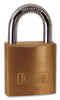 KASP SECURITY K12030 30mm Premium Brass Padlock with Hardened Steel Shackle for Maximum Corrosion Resistance