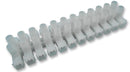 METWAY ELECTRICAL INDUSTRIES 500SKMDS12 Panel Mount Barrier Terminal Block, 12 Ways, 1, 600 V, 30 A, 22 AWG, 12 AWG
