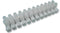METWAY ELECTRICAL INDUSTRIES 500SKMDS12 Panel Mount Barrier Terminal Block, 12 Ways, 1, 600 V, 30 A, 22 AWG, 12 AWG