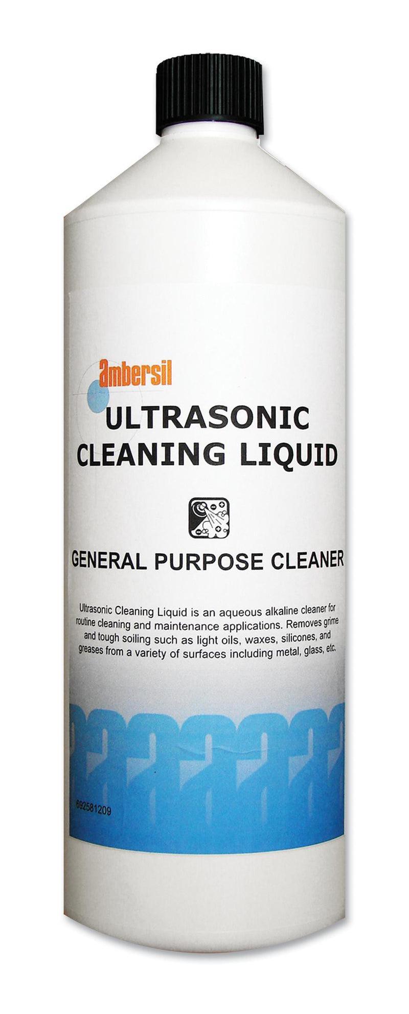 AMBERSIL 6330001300 Ultrasonic Cleaning Liquid, 1 Litre