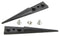 IDEAL-TEK A00CF Tweezer, Tip, Carbon Fibre, Straight, Flat, 40 mm Length