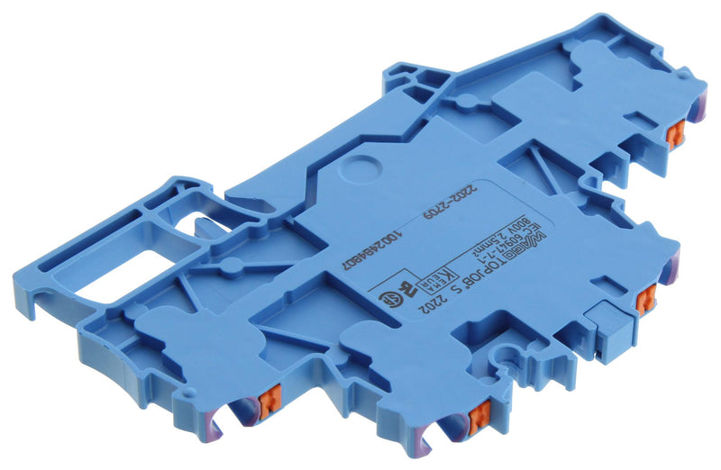 Wago 2202-2709 Terminal Block DIN Rail 4POS 22-12AWG