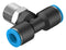 Festo 153113 Pneumatic Fitting Push-In T-Fitting R3/8 14 bar 10 mm PBT (Polybutylene Terephthalate) QST