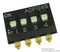 ALCOSWITCH - TE CONNECTIVITY 1-1825059-3 DIP SWITCH, 4 POSITION, SPST, FLUSH SLIDE