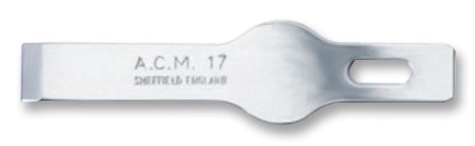 SWANN-MORTON 9307 Swann Morton Blades ACM17, Carbon Steel, Handle 1, Pack of 5