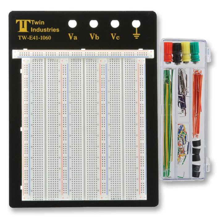 TWIN INDUSTRIES TW-E41-1060 Breadboard, Plastic, 175.26mm x 144.78mm