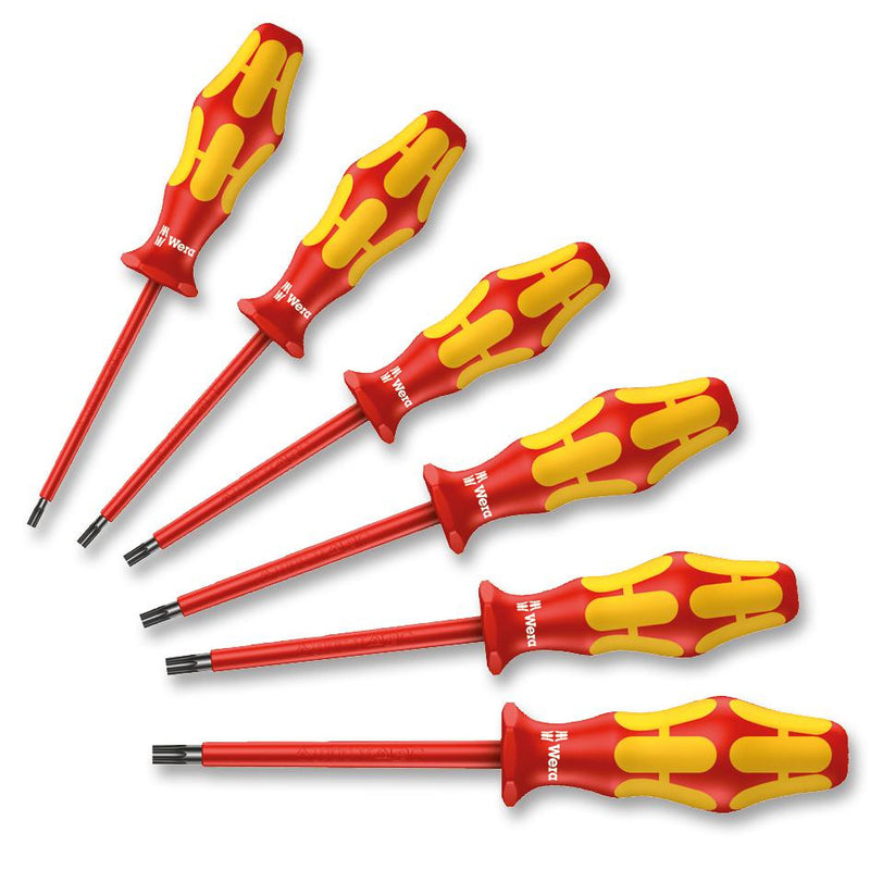WERA 167I/6 SET, SCREWDRIVER, VDE, TORX, 6PC