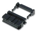 AMPHENOL T812110A101CEU Wire-To-Board Connector, With Strain Relief, T812 Series, IDC / IDT, Receptacle, 10 Contacts