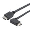L-COM HD21ZRAR-MM-BLK-2M Hdmi 2.1 Cable M/RA-RIGHT-M Lszh BLK 2.0M 52AK0512 New