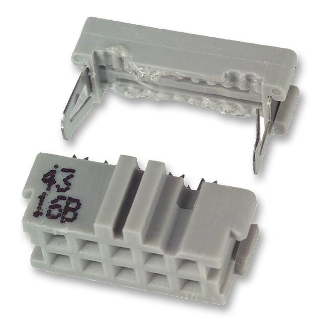3M 3473-7600 Wire-To-Board Connector, 10 Contacts, Receptacle, 2.54 mm, IDC / IDT, 2 Rows