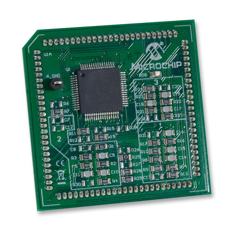 MICROCHIP MA330031 Plug in Module, Internal OpAmp Motor Control, Includes dsPIC33EP256MC506 TQFP Device