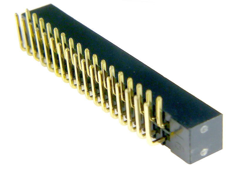 Multicomp PRO MP008648 Pin Header Wire-to-Board 2 mm Rows 34 Contacts Through Hole Right Angle MCP 2MM RA