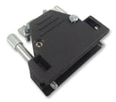 MH CONNECTORS 2801-0102-01 D Sub Backshell, Black, MHED Series, DE, 180&iuml;&iquest;&frac12;, ABS (Acrylonitrile Butadiene Styrene) Body