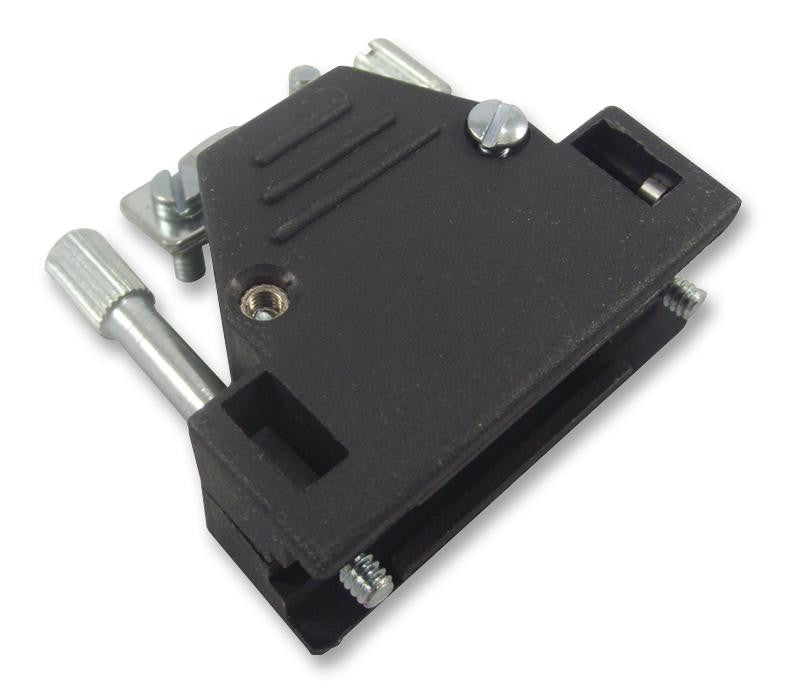 MH CONNECTORS 2801-0102-01 D Sub Backshell, Black, MHED Series, DE, 180&iuml;&iquest;&frac12;, ABS (Acrylonitrile Butadiene Styrene) Body