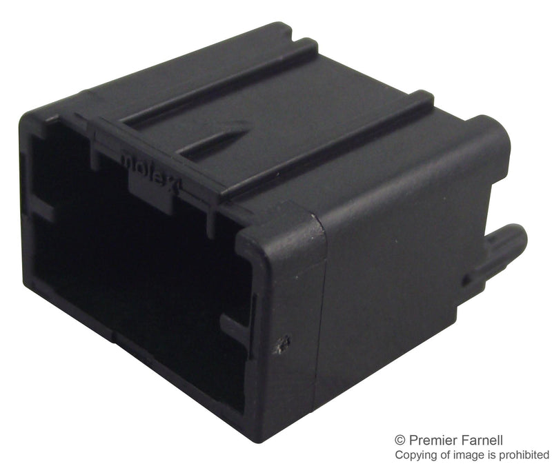 MOLEX 34792-0040 Wire-To-Board Connector, Black, 2 mm, 4 Contacts, Header, Mini50 34792 Series, Through Hole, 1 Rows