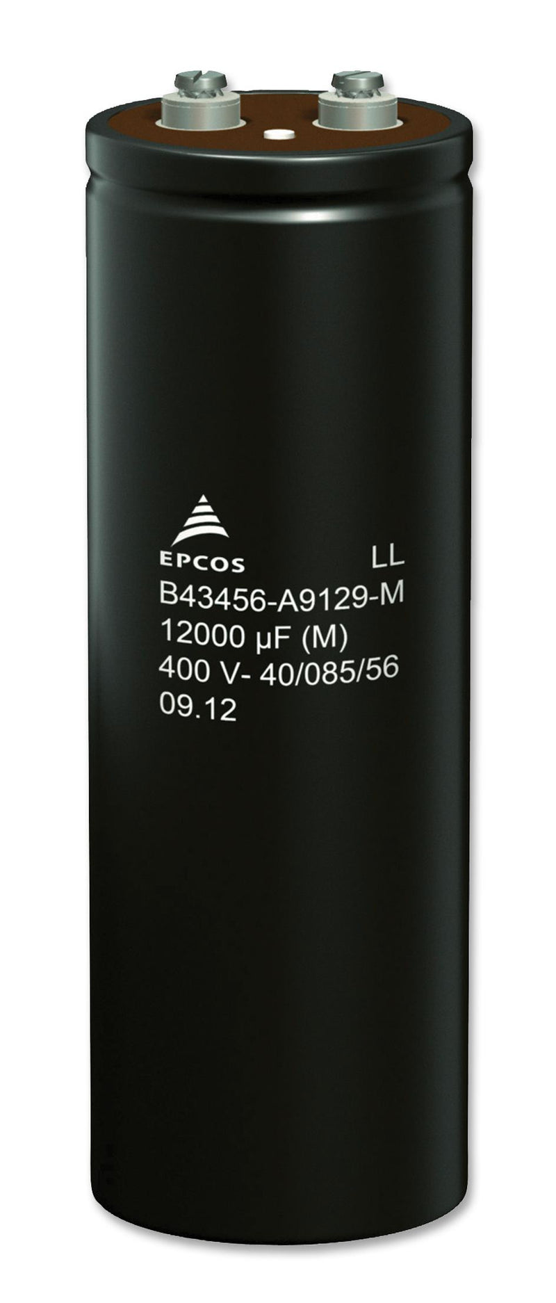 EPCOS B43456A9228M000 Electrolytic Capacitor, Screw, 2200 &iuml;&iquest;&frac12;F, 400 V, B43456 Series, 12000 hours @ 85&iuml;&iquest;&frac12;C, &iuml;&iquest;&frac12; 20%, Screw