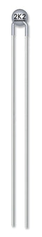 EPCOS B57891M0472K000 Thermistor, NTC, 4.7 kohm, B57891M Series, 3980 K, Through Hole, Radial Leaded