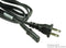 VOLEX 17038A 10 Mains Power Cord, Mains Plug, USA, NEMA 1-15P, IEC 60320 C7 (Figure 8), 6.6 ft, 2 m, Black
