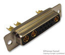 NORCOMP 680S13W3203L201 Combination Layout D Sub Connector, 20A, SEAL-D 680S Series, DB-13W3, Receptacle, 10 Contacts, 3