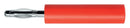 Schutzinger A 20-40 S NI / RT Banana Test Connector Plug Cable Mount 10 70 VDC Nickel Plated Contacts Red