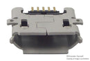 HIROSE(HRS) ZX62R-B-5P(30) USB Connector, Micro USB Type B, USB 2.0, Receptacle, 5 Ways, Surface Mount, Right Angle