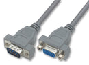 L-COM CSM9MF-50 Computer Cable, Serial, D Sub Mini Plug, D Sub Mini Socket, 50ft, 15.24m, Grey