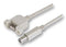 L-COM UPMAB-03M USB Cable Assembly, USB Type A Receptacle, USB Type B Plug, USB 2.0, 11.8 ", 300 mm