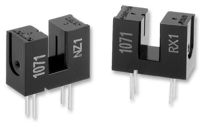 OMRON ELECTRONIC COMPONENTS EESX1071 Transmissive Photo Interrupter, Phototransistor, Through Hole, 3.4 mm, 0.5 mm, 50 mA, 4 V