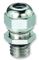 HYLEC 111010 Cable Gland, M10 x 1.5, 4 mm, 6 mm, Brass, Metallic - Nickel Finish
