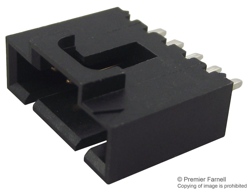 MOLEX 70543-0109 2.54mm Pitch SL Header, Single Row, Vertical, 3.05mm Pocket, Shrouded, 5 Way