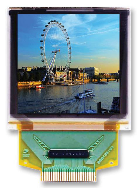 MIDAS MCOT128128AZ-RGBM Graphic OLED, 128 x 128, RGB, 2.8V, Parallel, SPI, 33.8mm x 34mm, -30 &deg;C