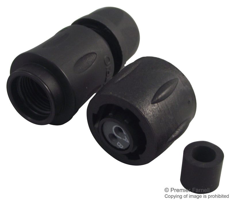SOURIAU UTS6JC8E2S Circular Connector, Trim Trio UTS Series, Straight Plug, 2 Contacts, Solder Socket, Bayonet