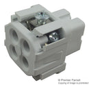AMPHENOL SINE/TUCHEL C146 10B003 002 4 Heavy Duty Connector Insert, 3+PE Signal, Heavy Mate A Series, Receptacle, A3/4, 4 Contacts