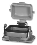AMPHENOL SINE/TUCHEL C146 10F006 003 1 Heavy Duty Connector Base, Cover, Gasket, Heavy Mate Series, Bulkhead Mount, E6
