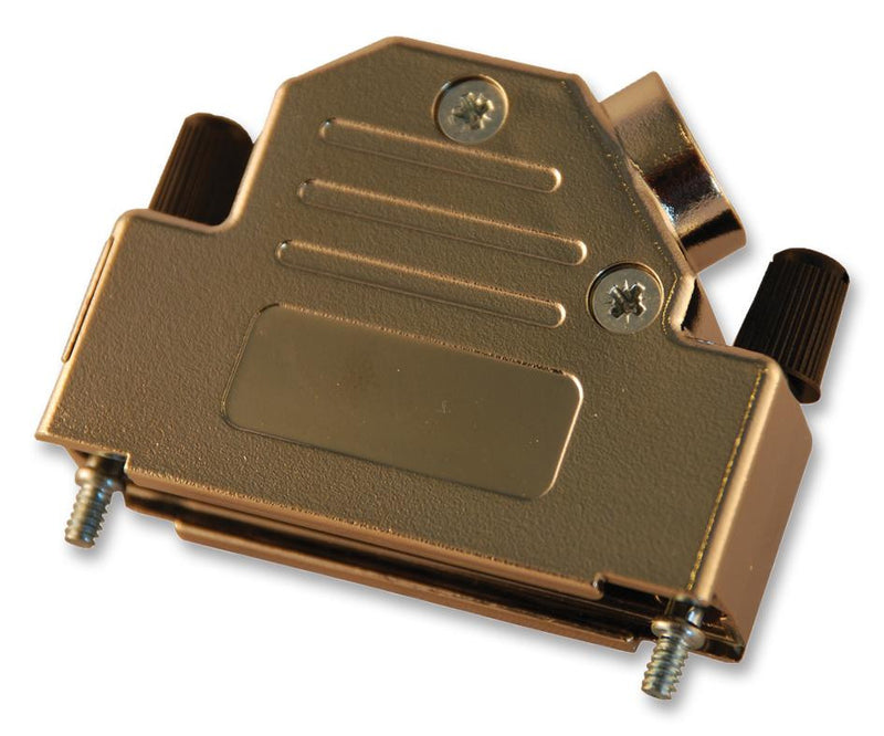 MULTICOMP MC-DVPMK25-K D Sub Backshell, Metallised, DVPMK Series, DB, 45&deg;, ABS (Acrylonitrile Butadiene Styrene) Body